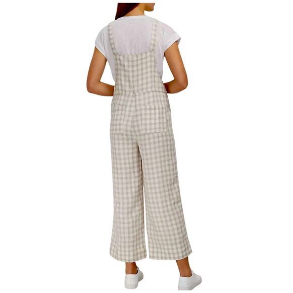 Lou & Grey Checkered Jumpsuit in Cream and White - Picture 8 of 16